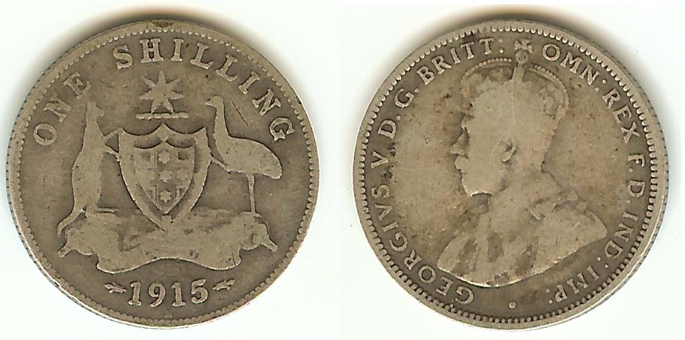 Australie Shilling 1915H B+